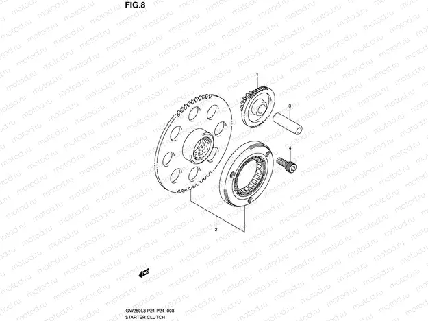 8 - STARTER CLUTCH