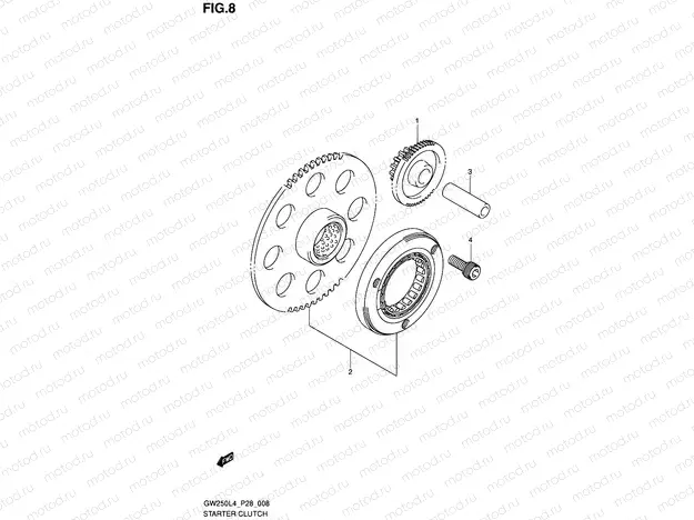 8 - STARTER CLUTCH