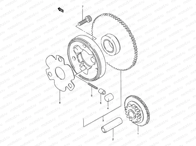 8 - STARTER CLUTCH