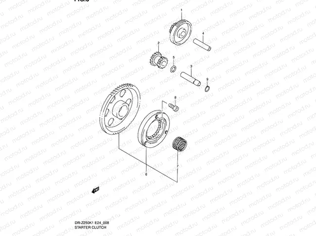 8 - STARTER CLUTCH
