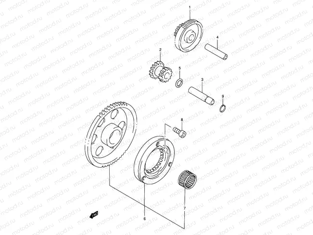 8 - STARTER CLUTCH