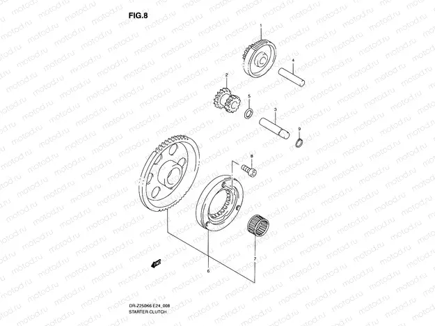 8 - STARTER CLUTCH
