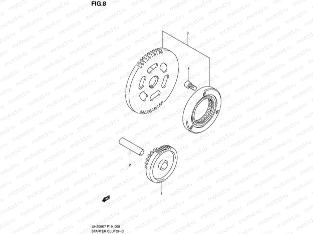 8 - STARTER CLUTCH