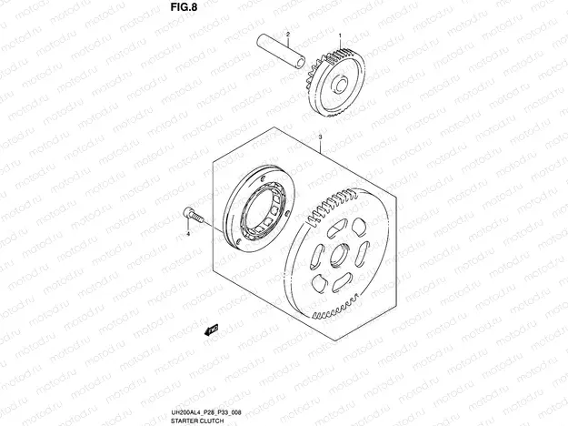 8 - STARTER CLUTCH