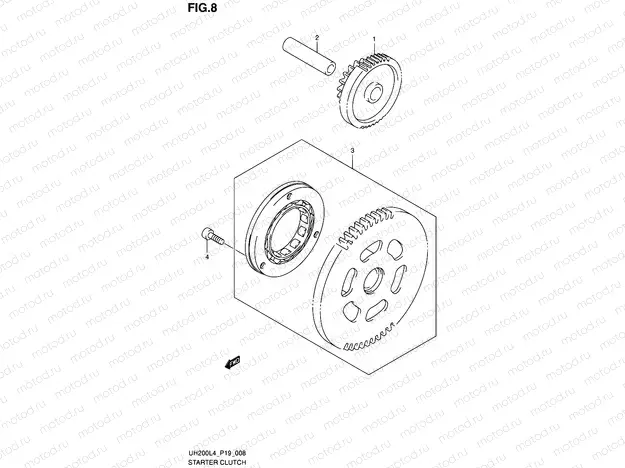 8 - STARTER CLUTCH