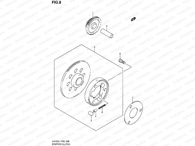 8 - STARTER CLUTCH