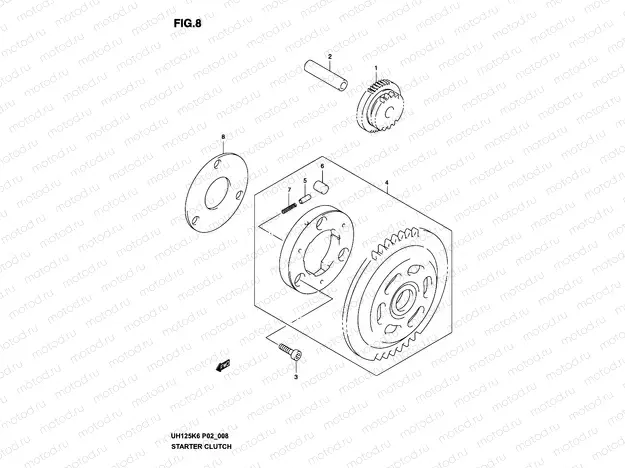 8 - STARTER CLUTCH