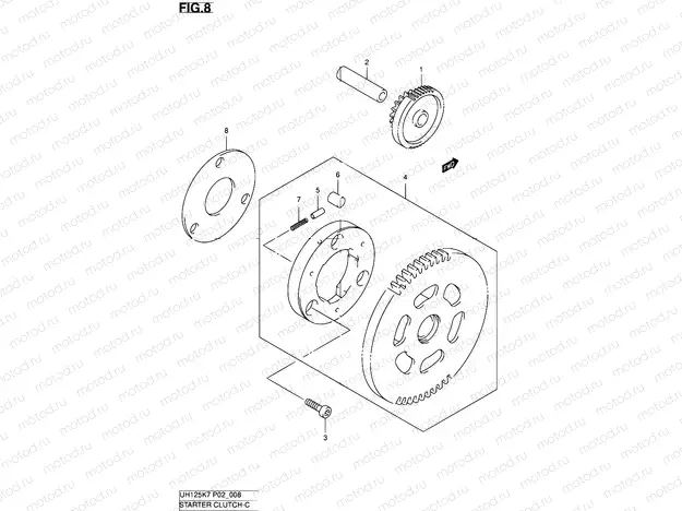 8 - STARTER CLUTCH