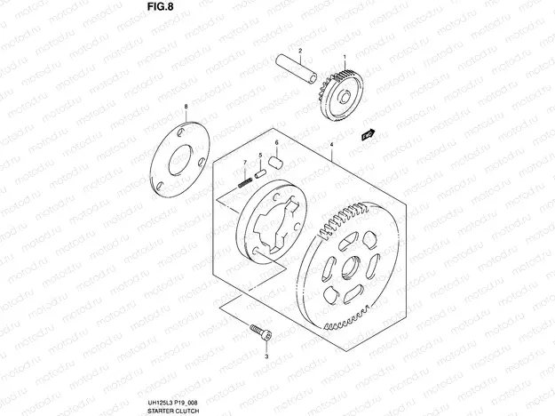 8 - STARTER CLUTCH
