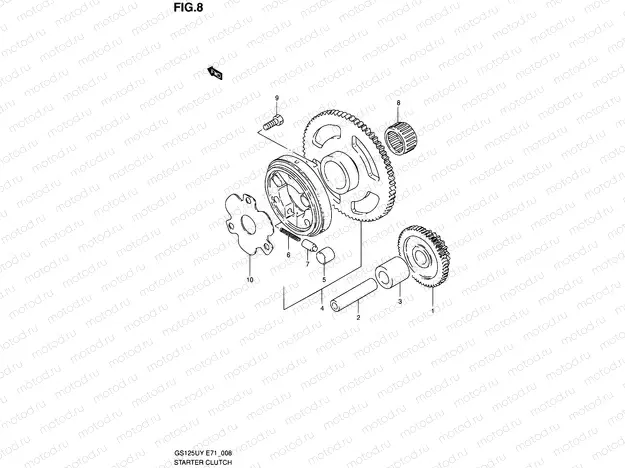 8 - STARTER CLUTCH