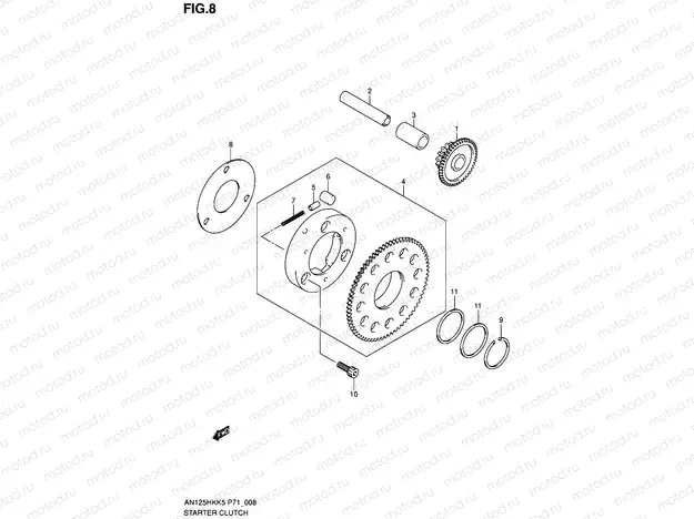 8 - STARTER CLUTCH