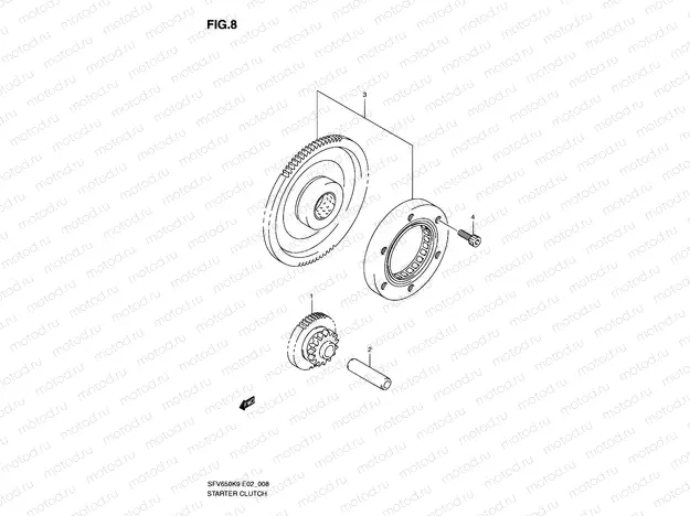 8 - STARTER CLUTCH