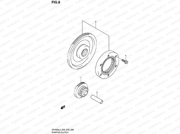 8 - STARTER CLUTCH