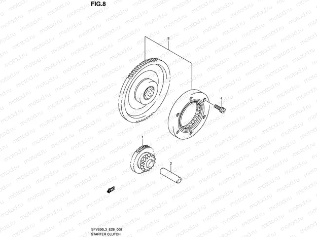 8 - STARTER CLUTCH