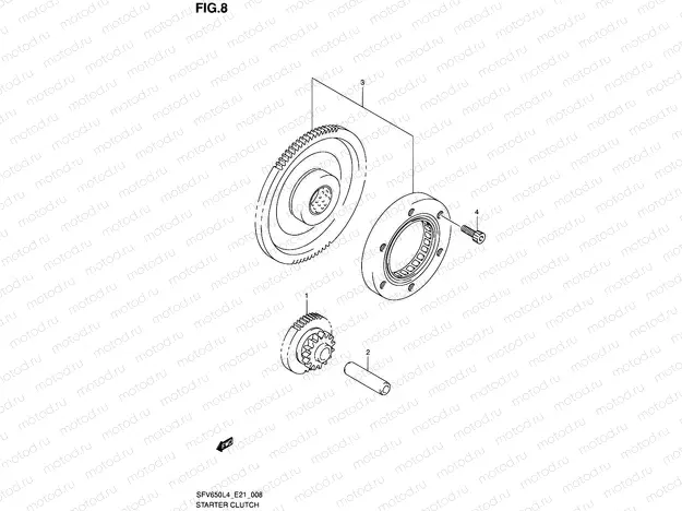 8 - STARTER CLUTCH