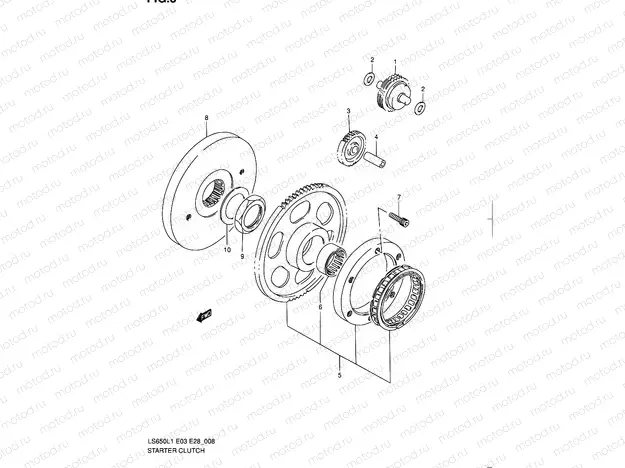 8 - STARTER CLUTCH