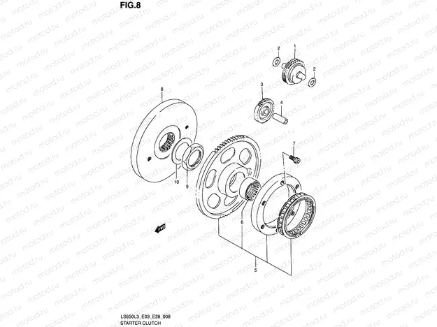 8 - STARTER CLUTCH