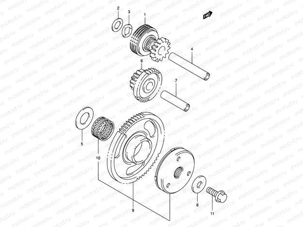 8 - STARTER CLUTCH