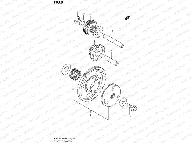 8 - STARTER CLUTCH