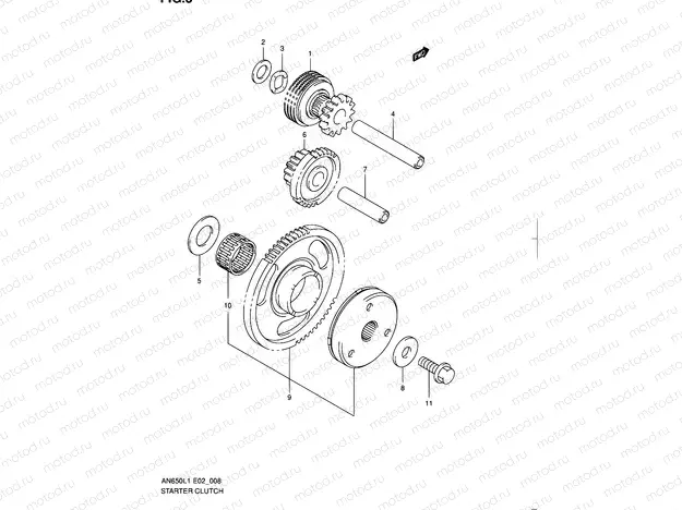 8 - STARTER CLUTCH