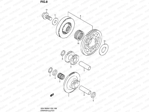 8 - STARTER CLUTCH