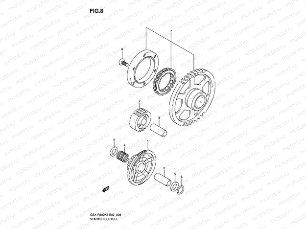 8 - STARTER CLUTCH