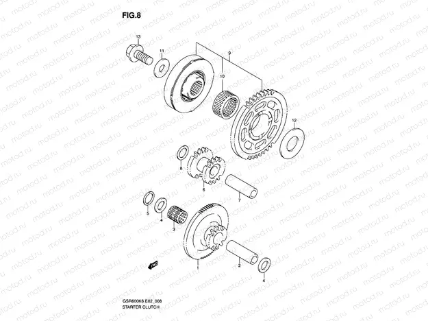 8 - STARTER CLUTCH