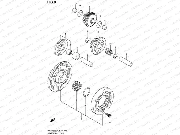 8 - STARTER CLUTCH