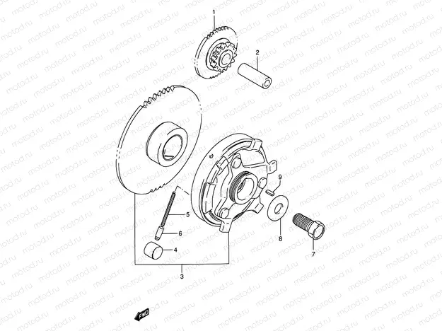 8 - STARTER CLUTCH