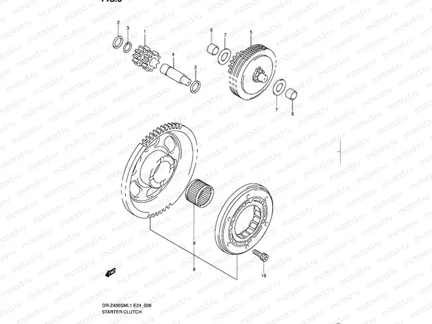 8 - STARTER CLUTCH