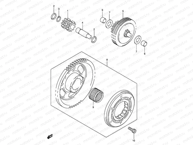 8 - STARTER CLUTCH