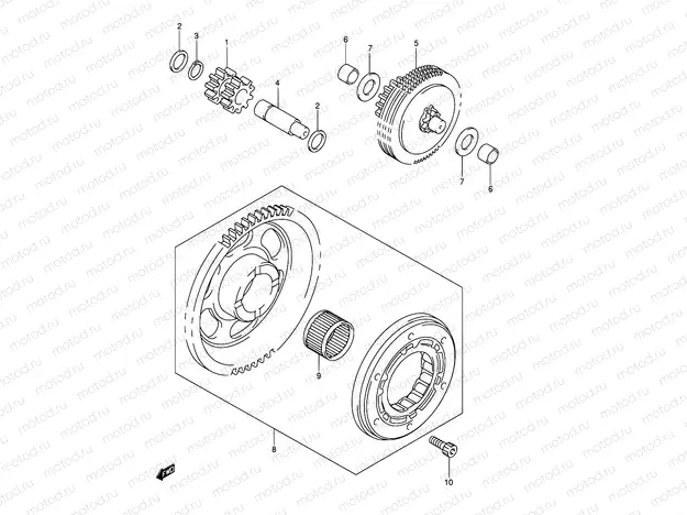 8 - STARTER CLUTCH