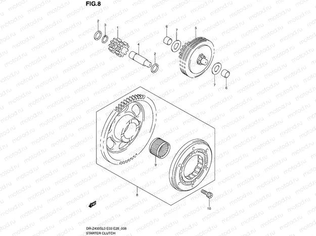 8 - STARTER CLUTCH