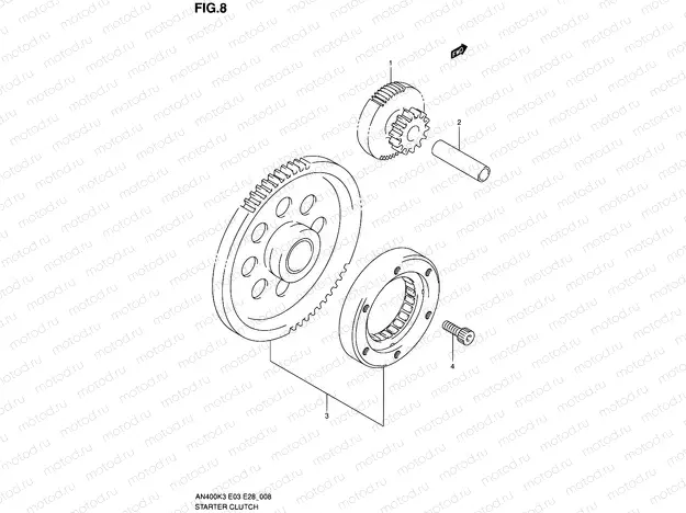 8 - STARTER CLUTCH