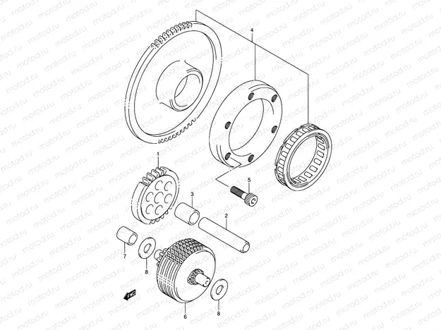8 - STARTER CLUTCH