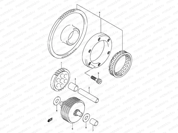 8 - STARTER CLUTCH