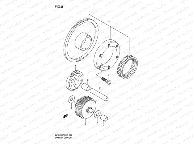 8 - STARTER CLUTCH