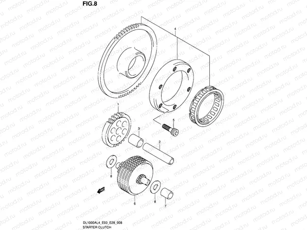8 - STARTER CLUTCH