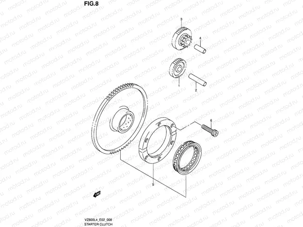 8 - STARTER CLUTCH