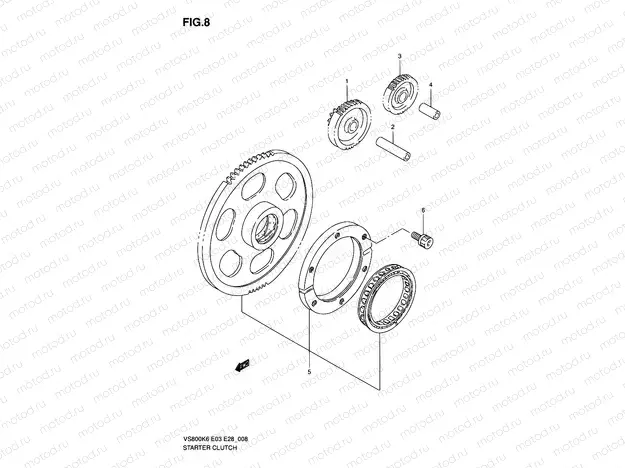 8 - STARTER CLUTCH