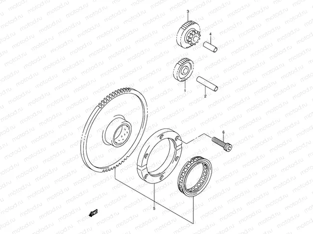 8 - STARTER CLUTCH