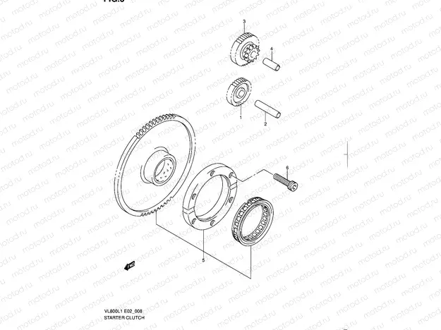 8 - STARTER CLUTCH