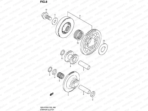 8 - STARTER CLUTCH