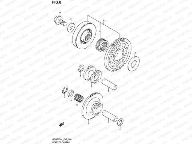 8 - STARTER CLUTCH