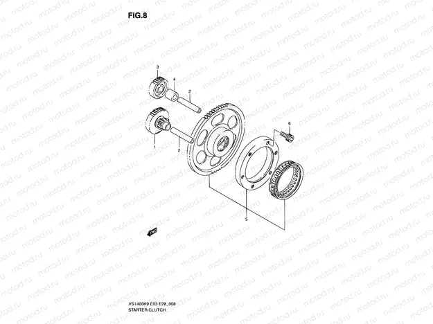 8 - STARTER CLUTCH