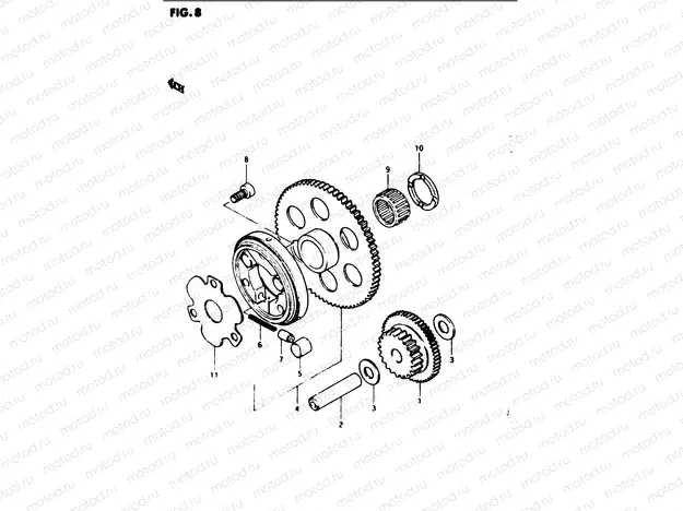 8 - STARTER CLUTCH