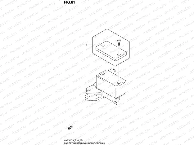 81 - CAP SET MASTER CYLINDER (OPTIONAL)