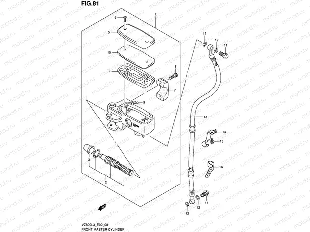 81 - FRONT MASTER CYLINDER