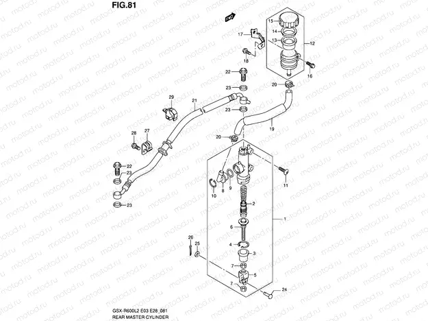81 - REAR MASTER CYLINDER