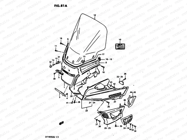 81A - OUTER COWLING MODEL J
